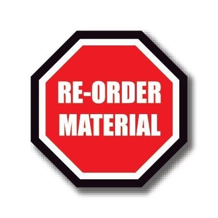Ergomat 12in OCTAGON SIGNS - Re-Order Material DSV-SIGN 144 #0955 -UEN